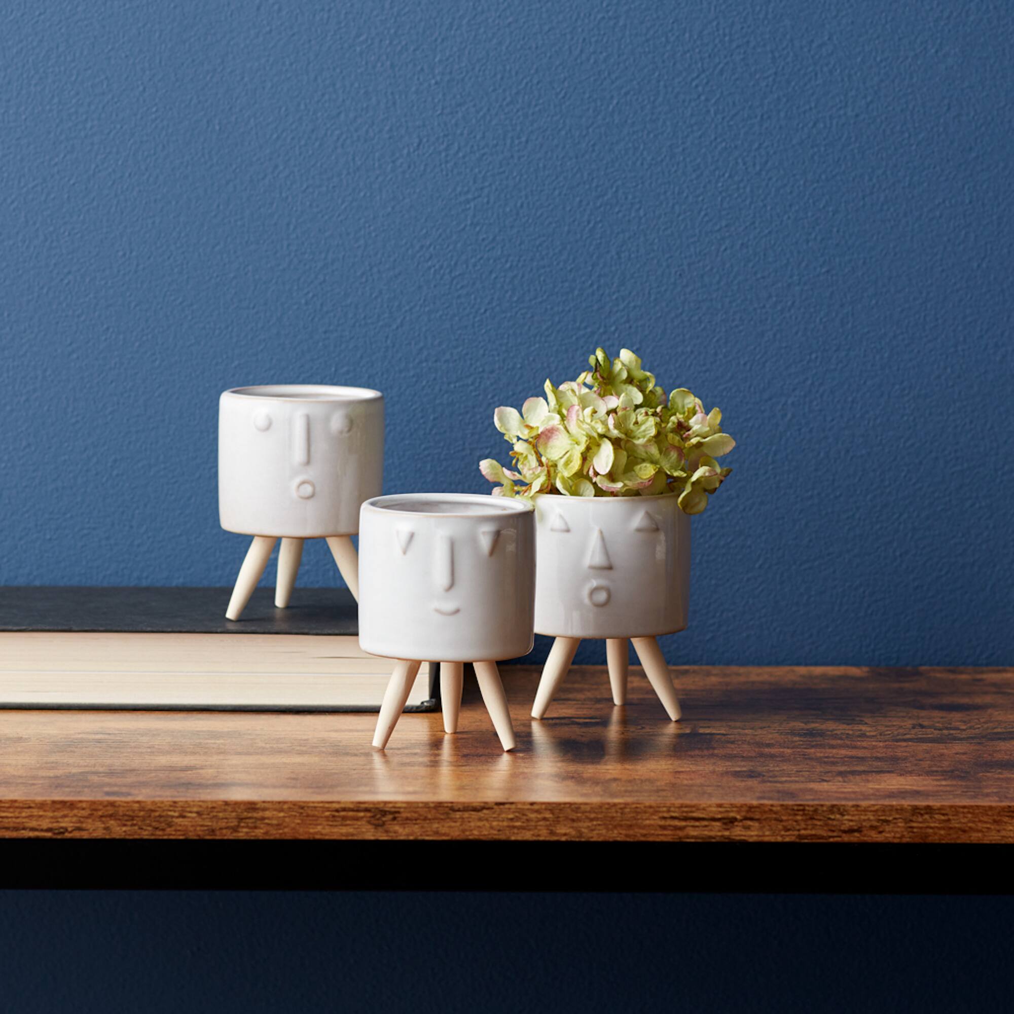 Porcelain Face Pot Set